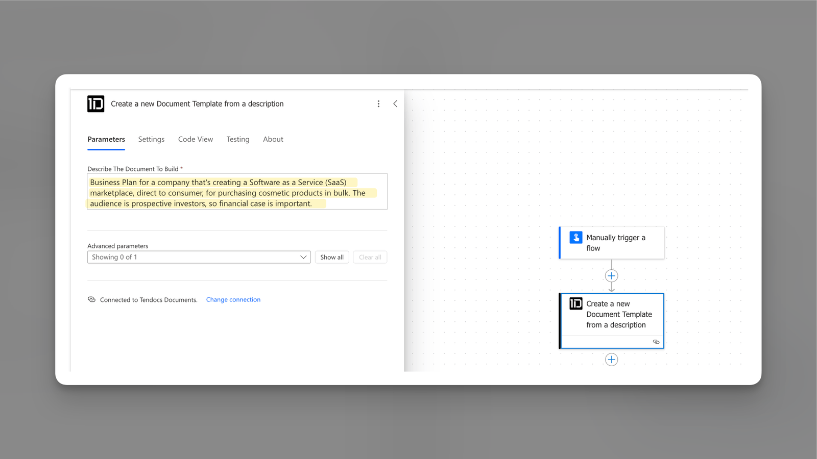 Describing your document requirements